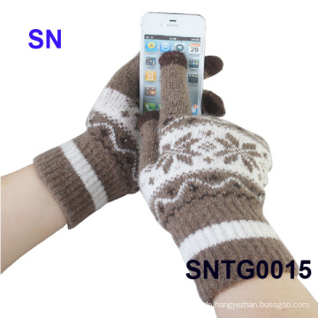 2015 Fashion Hot Sell Acryl Jacquard Touch Screen Handschuhe